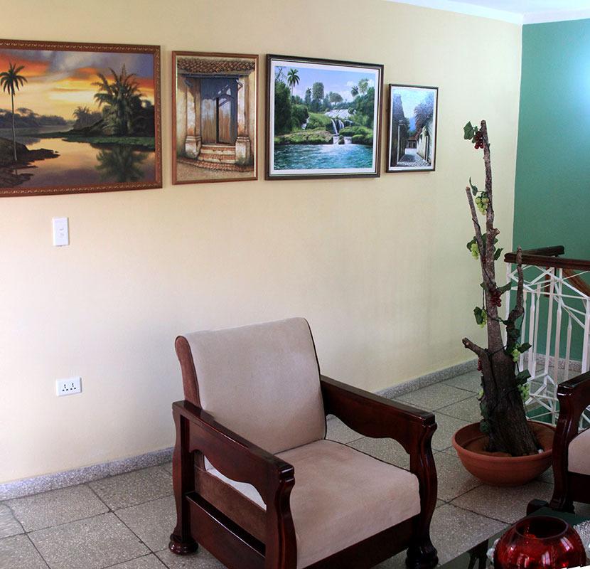 'Living room' Casas particulares are an alternative to hotels in Cuba.